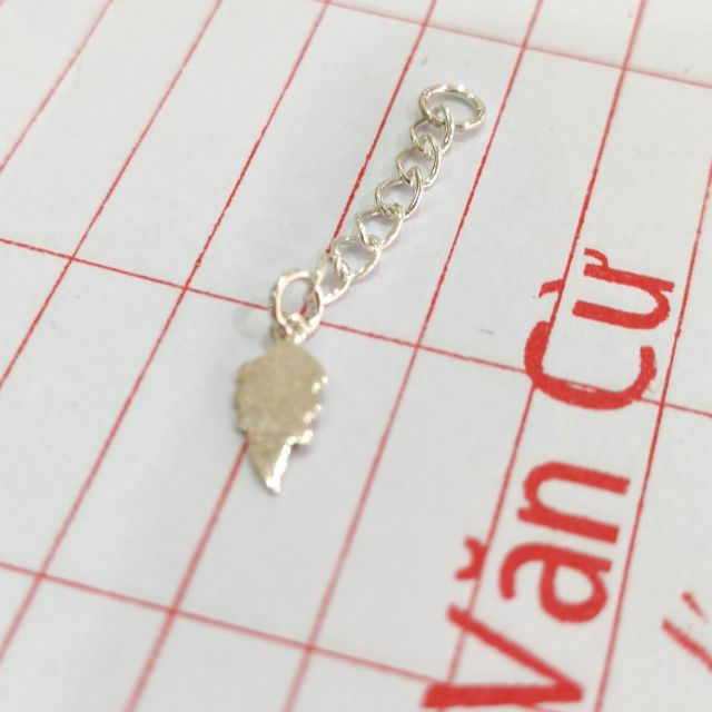 Móc phụ nối dài bạc ta( dùng để kích cỡ lắc tay hoặc dây chuyền) _Van jw