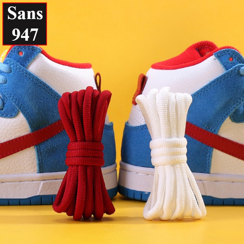Dây giày tròn to 9mm Sans947 140cm 160cm 180cm NIKE SB DUNK thể thao sneaker sports shoelaces đen nâu trắng be xanh đỏ