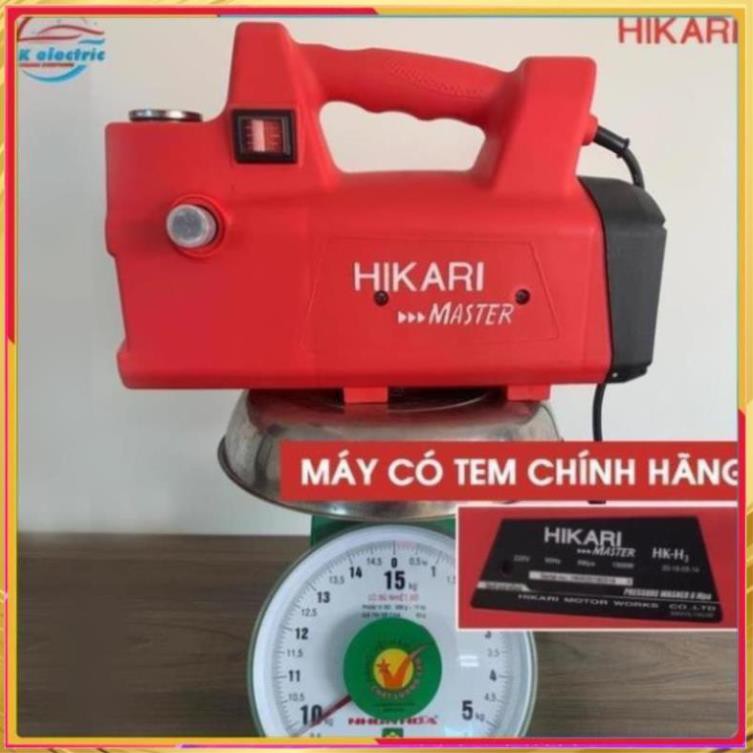 Máy rửa xe mini, Máy xịt rửa cao áp HIKARI HK-H3 - Có áp chống giật + Chống cháy [BH 24 Tháng]