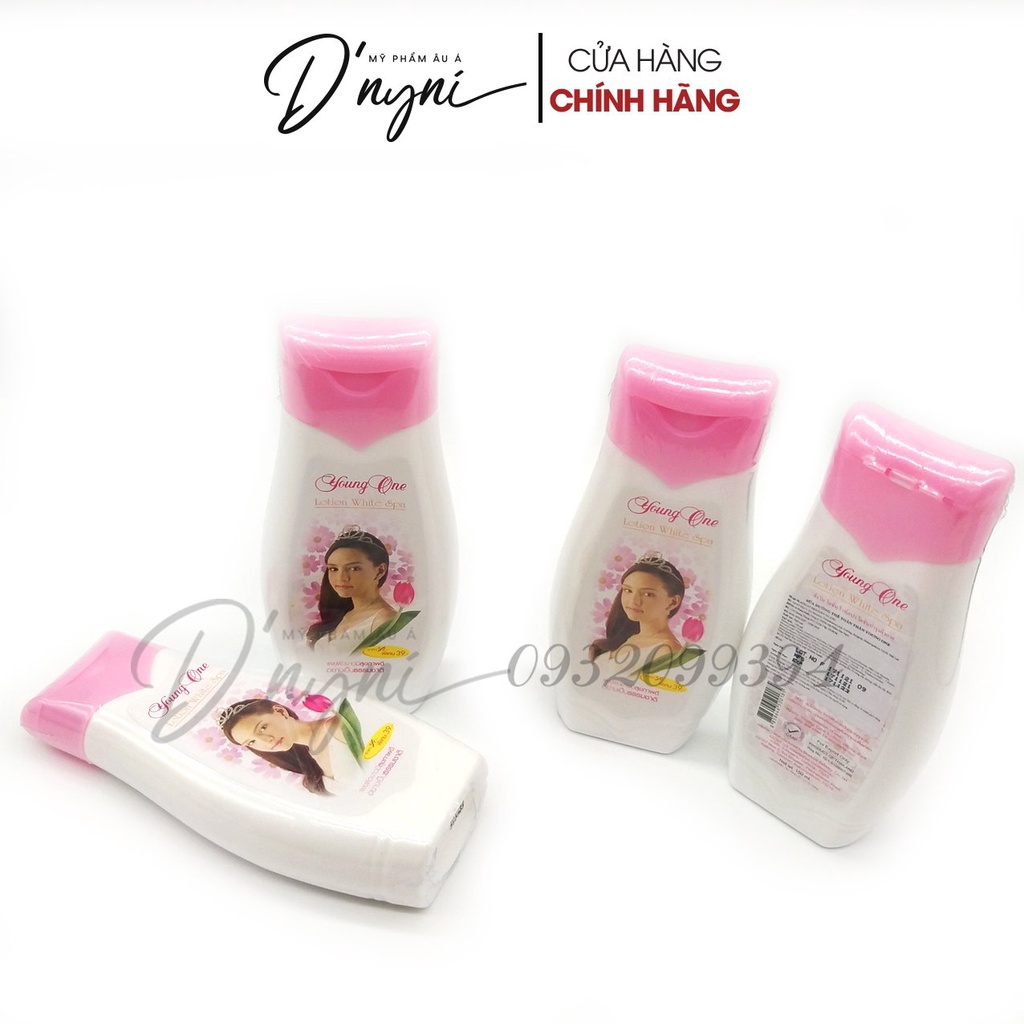 Lotion Sữa Dưỡng Thể Toàn Thân Cô Gái Tóc Xù White Spa Young One 150ml Thái Lan