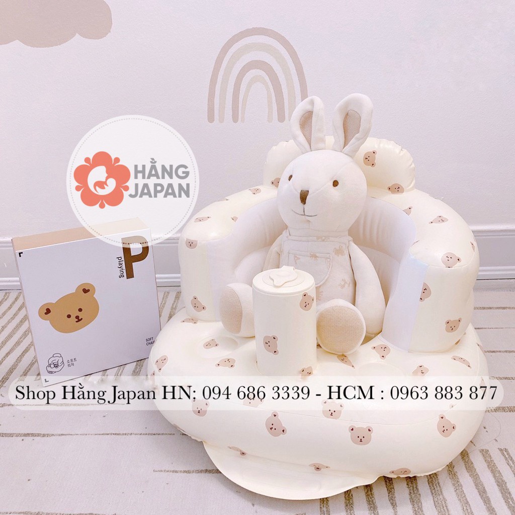 Ghế hơi tập ngồi cao cấp Playing họa tiết Gấu / Tulip / Oliu mẫu ngẫu nhiên