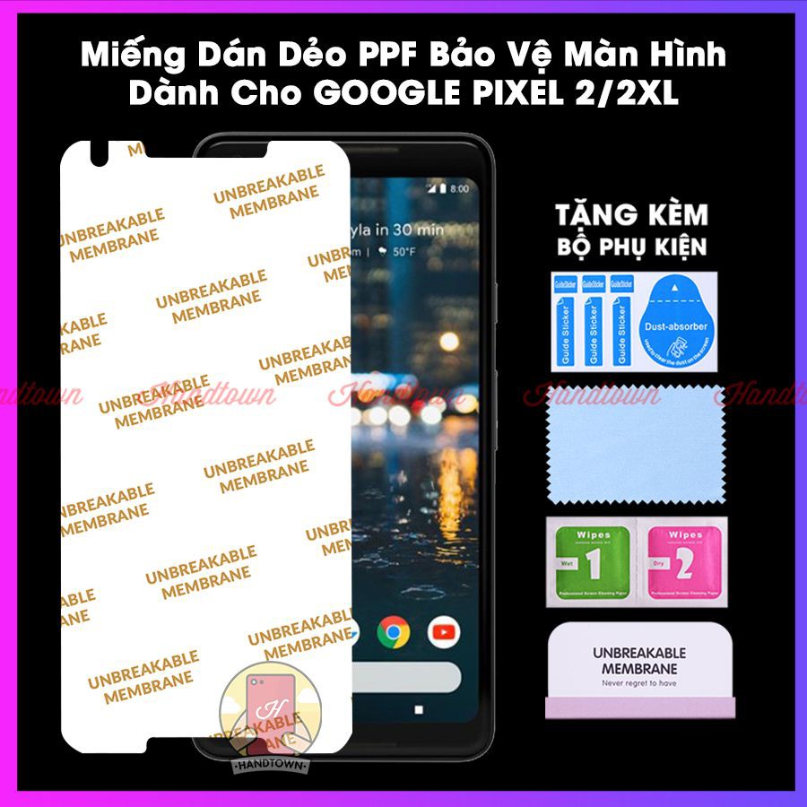 Miếng Dán Màn Hình PPF Google Pixel 2 2XL 2 XL Kính Cường Lực Dẻo Trong Suốt Chống Va Đập Chống Trầy Xước