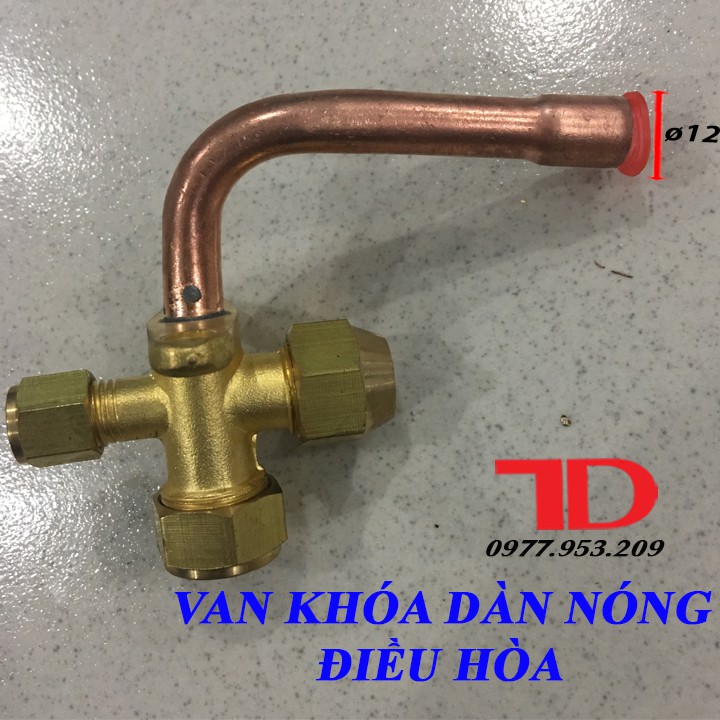 Van khóa dàn nóng điều hòa phi 12