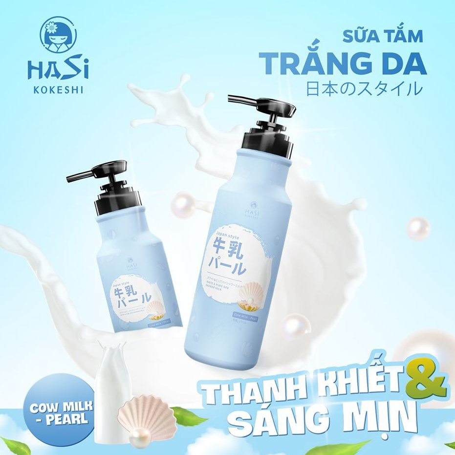 Sữa Tắm Dưỡng Ẩm Và Trắng Da Hasi Kokeshi 600ml date 2025