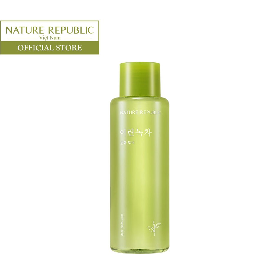 Nước cân bằng da Trà Xanh NATURE REPUBLIC Mild Green Tea Toner 155ml