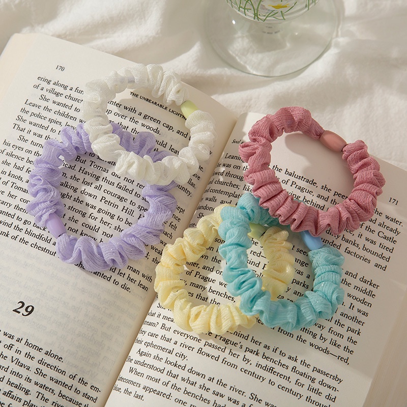 Dây Cột Tóc Vải Co Giãn Dễ Thương Dành Cho Nữ