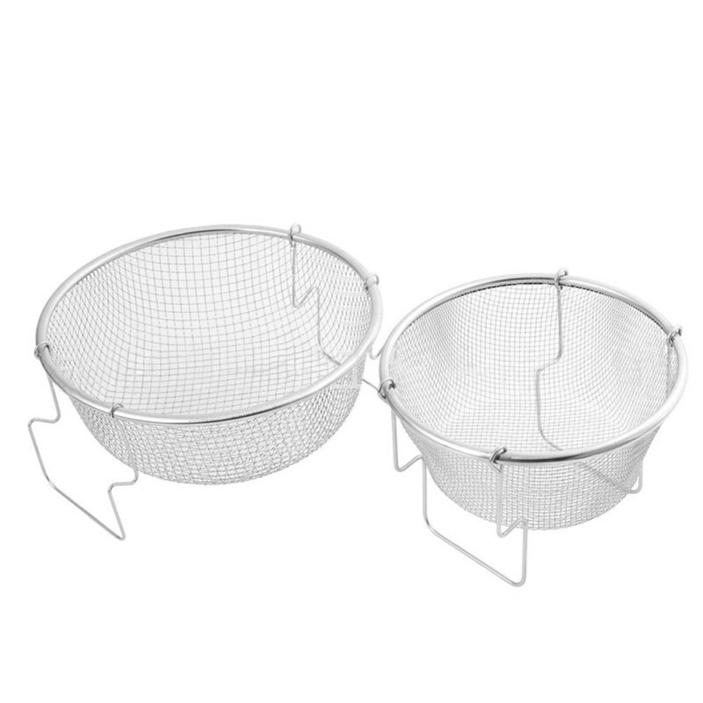 YIYU Rổ Chiên Khoai Tây Bằng Thép Không Gỉ Có Tay Cầm Nhiều Màu Tiện Dụng