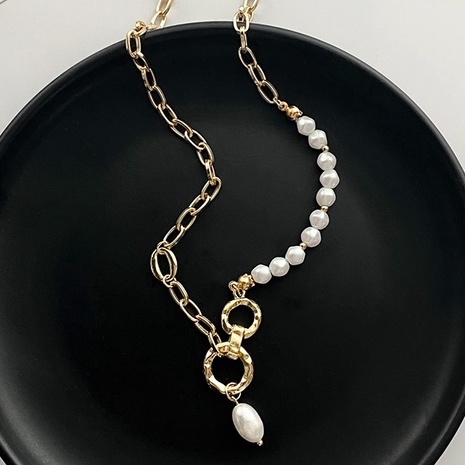 Vòng cổ Bằng Thép Titan Đính Ngọc Trai Sang Trọng Phong Cách Hàn Quốc 2022