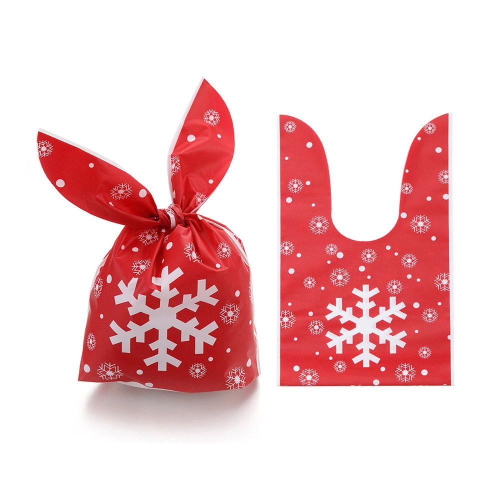 Set 50 Túi Đựng Kẹo Hình Ông Già Noel Tai Dài