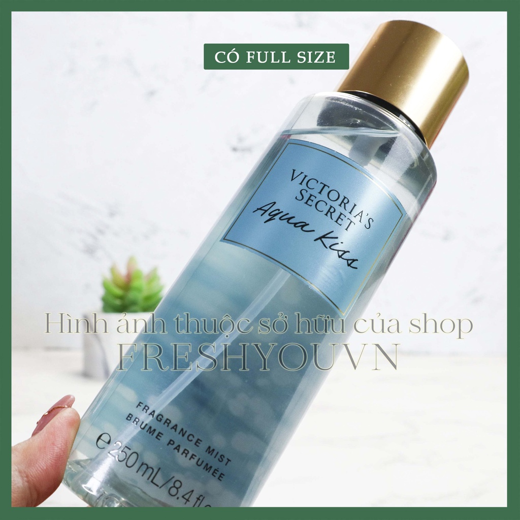 Aqua Kiss - Xịt thơm toàn thân body mist khác Victoria's Secret  - fresh you