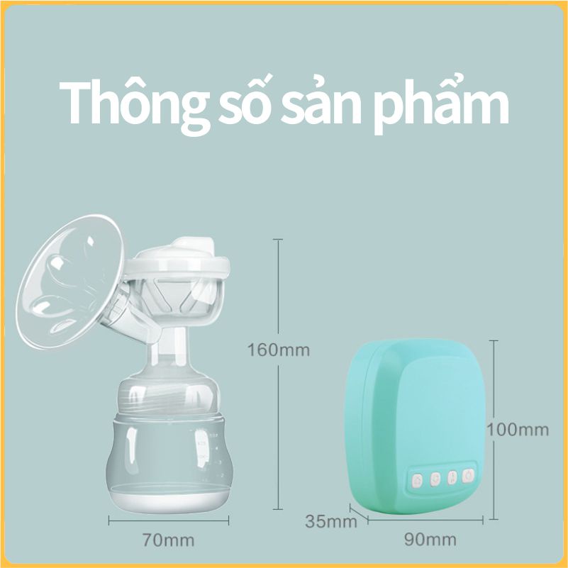 Máy Hút Sữa Điện Đơn, Máy Hút Sữa 2 Chế Độ, 9 Cấp Hút Cao Cấp,Bền  An Toàn Cho Mẹ