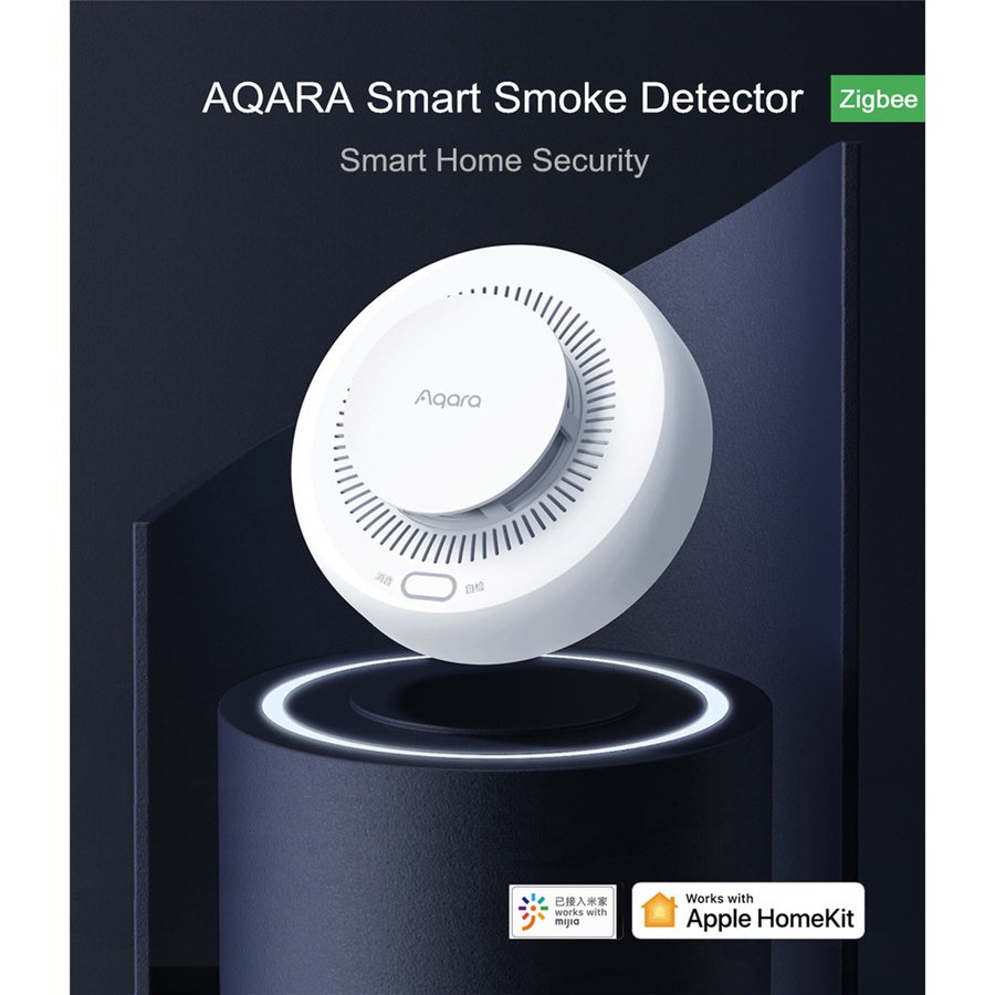 AQARA Thiết Bị Cảm Biến Khói Thông Minh Zigbee 3.0 Điều Khiển Từ Xa Cho Apple HomeKit xiaomi Mi Home