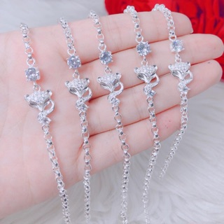Lắc tay hồ ly chuẩn bạc tA