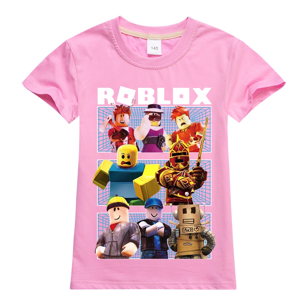 Áo thun bé trai và bé gái in hình Game hoạt hình ROBLOX siêu cute dễ thương, Chất liệu cotton thoáng mát mềm mịn, SSSHOP