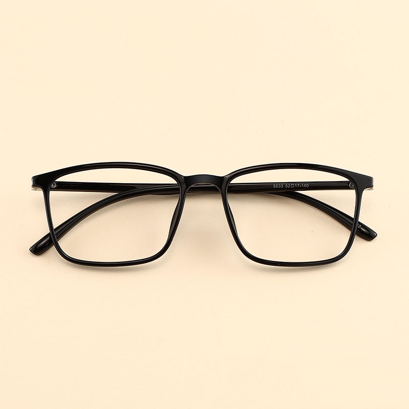 Kính thời trang phong cách Hàn Quốc Unisex giả cận, chống ánh sách xanh phiên bản trong suốt không độ, gọng to