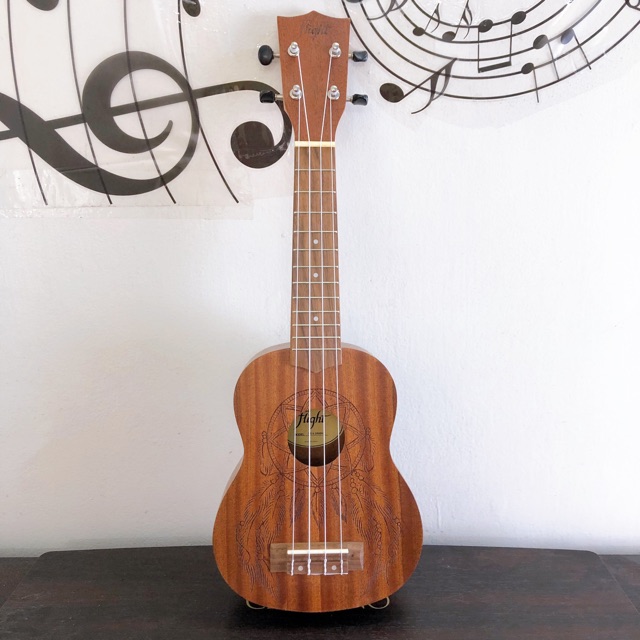 Đàn ukulele soprano gỗ mộc size 21 chất lượng