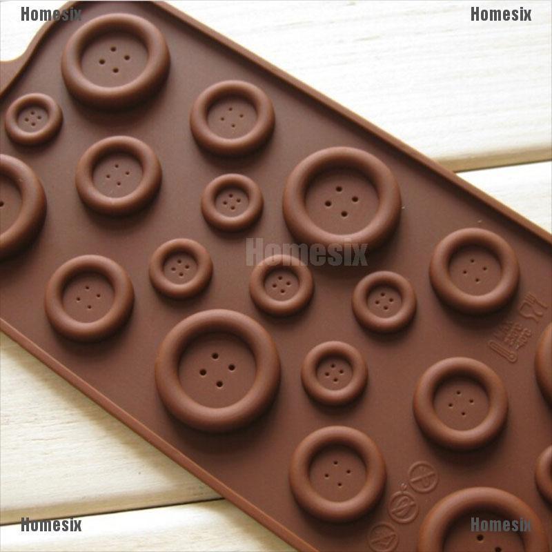 1 Khuôn Silicone Làm Bánh Hình Nút Áo