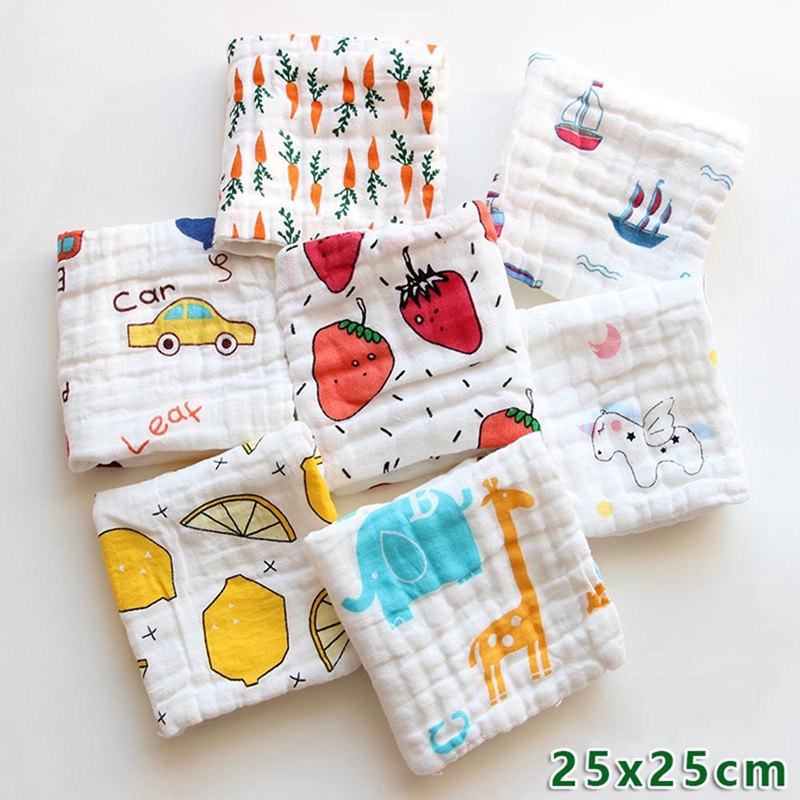 Khăn Lau Vải Cotton Mềm Mại Cho Bé