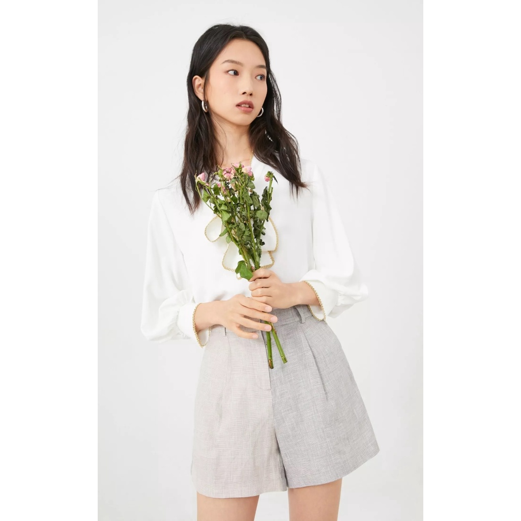 Vero Moda Quần Đùi Nữ May Vải Lanh 320215526