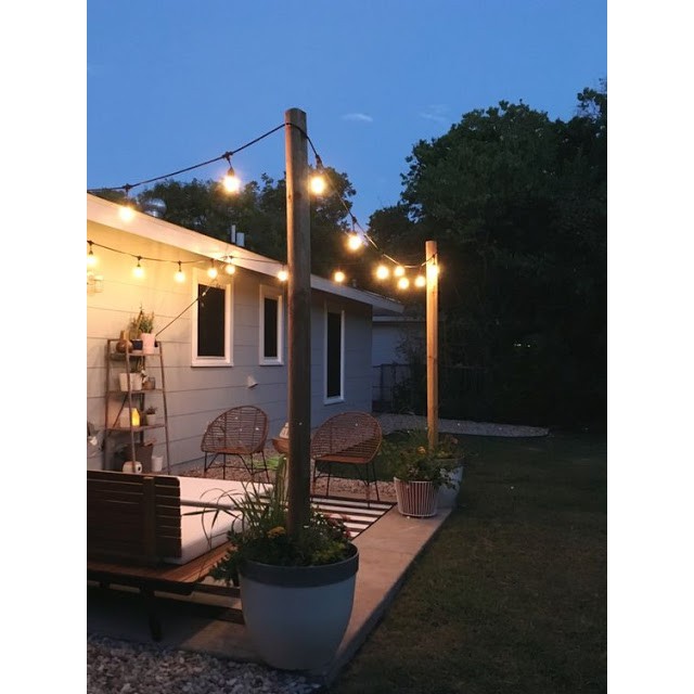 Dây đuôi đèn led trang trí 5m 15 Đui/ 10m 20 Đui- Loại cao cấp/ Dây đui đèn led trang trí