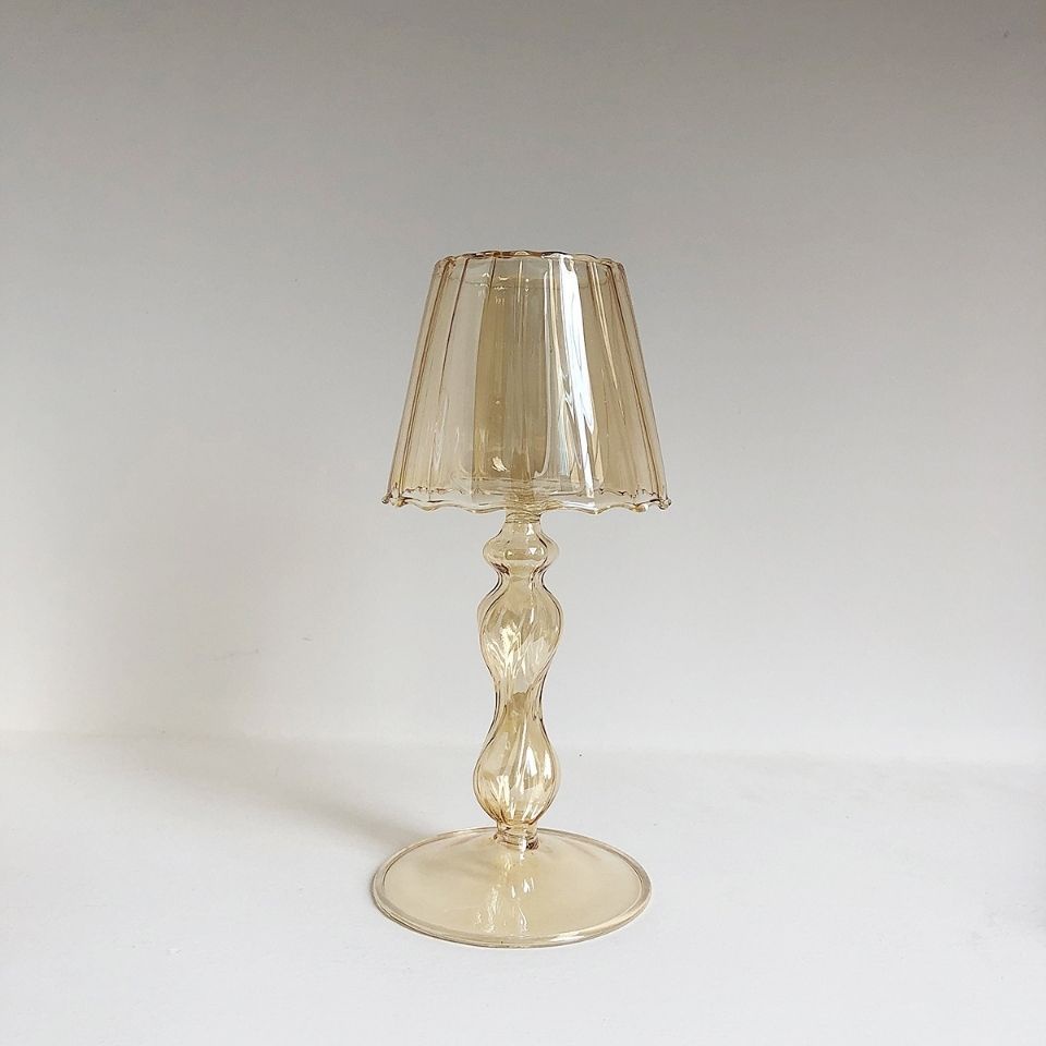 Giá Đỡ Đèn Cầy Bằng Thủy Tinh Phong Cách Châu Âu Cổ Điển Độc Đáo Trang Trí Nhà Cửa / Tiệc Cướ
