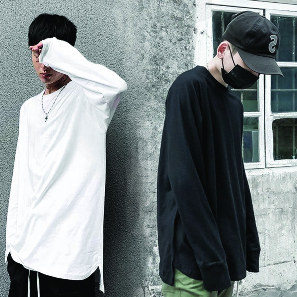 COMBO 2 Áo Longtee Sole tay dài Trắng+Đen