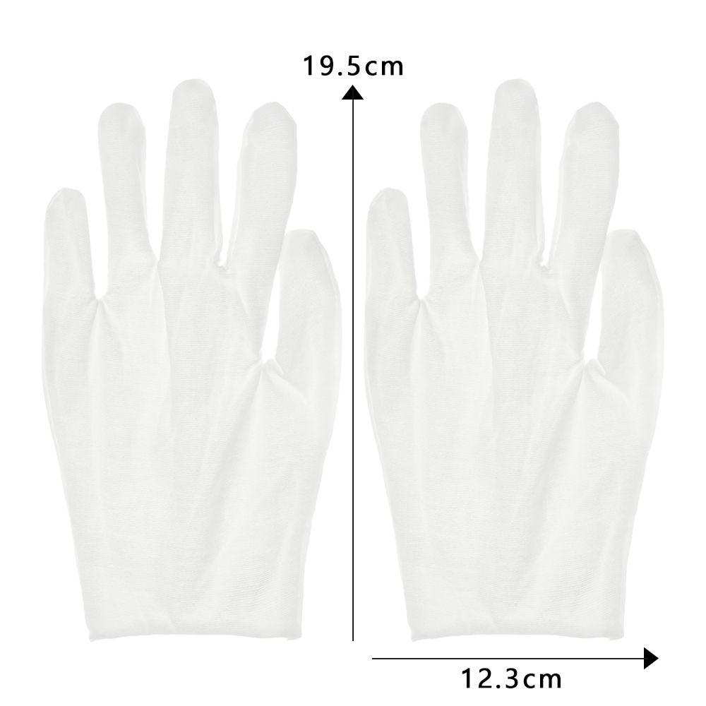 LANSEL 1 Đôi Găng Tay Cotton Trắng Dày Dùng Làm Vườn