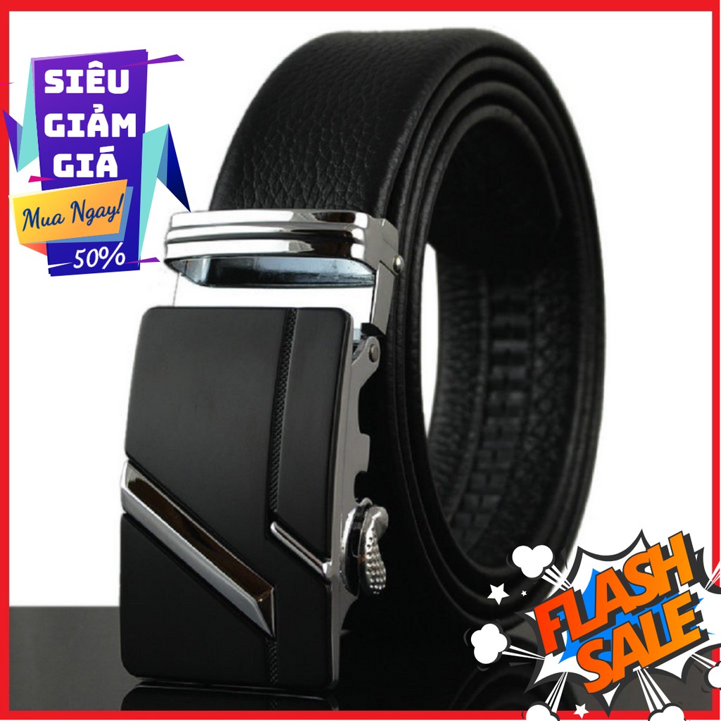 [ BÁN LỖ XIN SAO ] Thắt Lưng Da Nam Khóa Tự Động Cao Cấp 100% Chính Hãng  | Bảo Hành 1 Đổi 1!