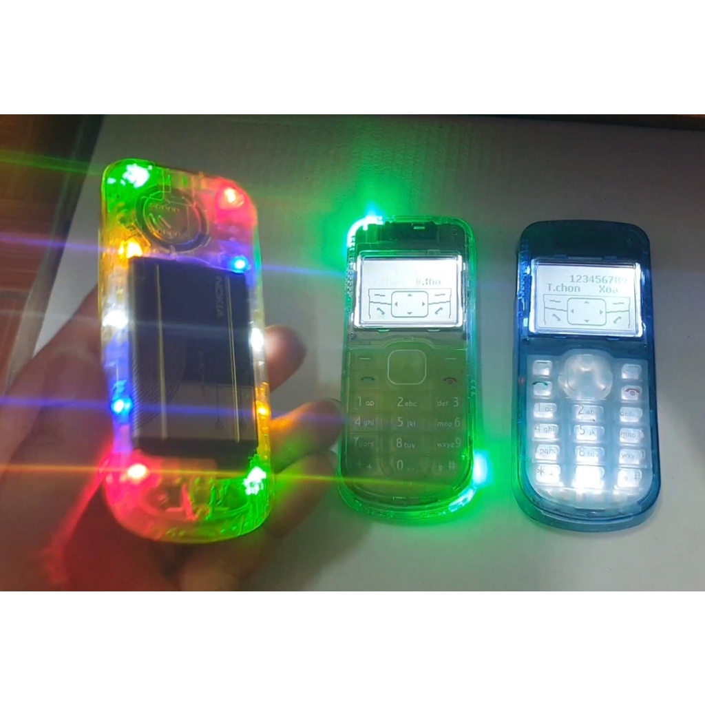 Điện thoại Nghe Gọi Nokia 1202 Độ LED 10 Bóng Nháy Siêu Đẹp Kèm Pin Sạc- Được CHọn Màu