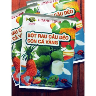 1 hộp 12 gói bột thạch rau câu dẻo con cá vàng