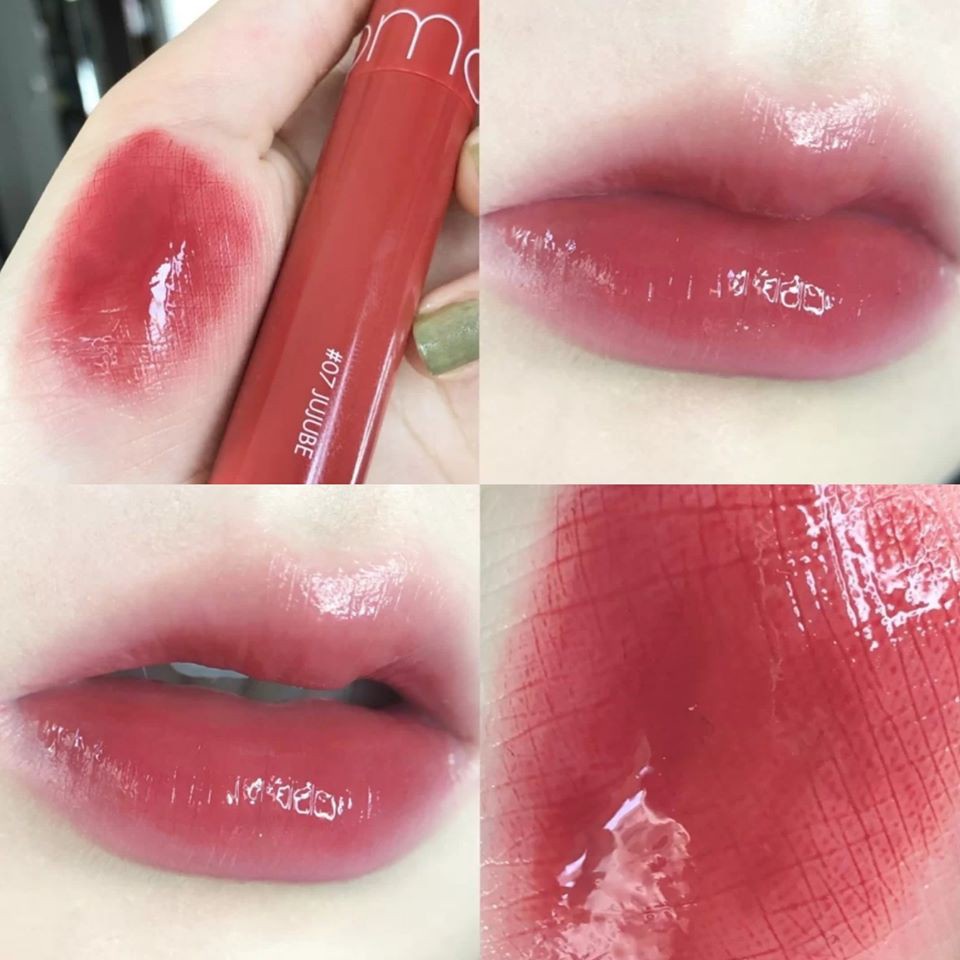 (CAM KẾT AUTH, TEM HIDDEN TAG) Son bóng Romand Juicy lasting tint màu 06 Fig Fig hồng đỏ đất