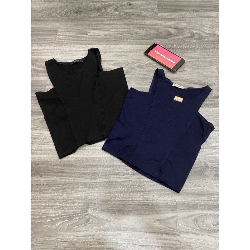 Áo croptop 3lỗ tag , hình thật