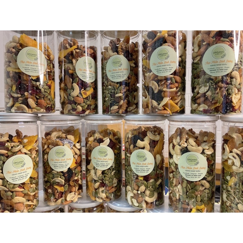Combo 4 hủ hạt mix 2kg