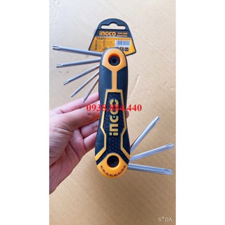 Bộ 8 chìa lục giác bông ingco hhk14083