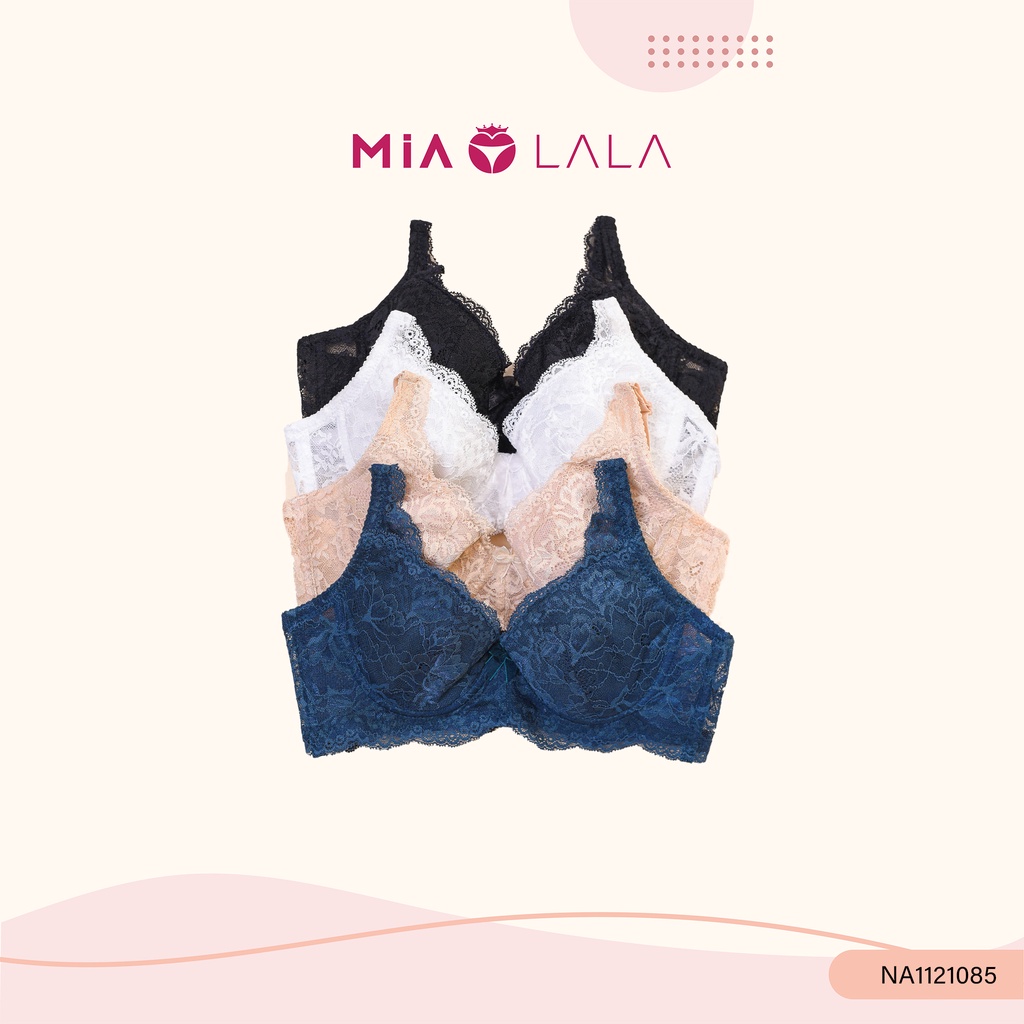 Áo ngực nữ có gọng đệm mỏng 0,3cm ren MIALALA phù hợp cho người ngực to 1085 NA1121085