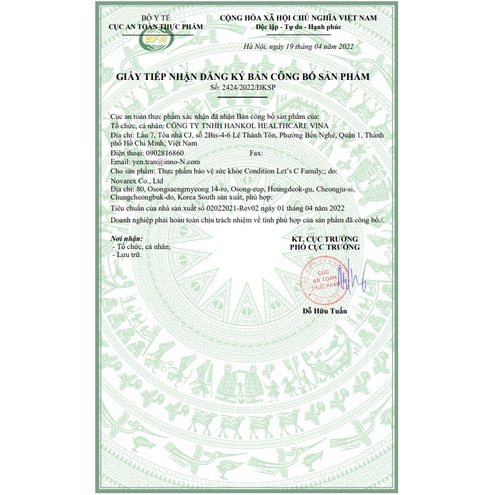 CONDITION LET’S C FAMILY – Bổ sung Vitamin C, Kẽm và Vitamin D