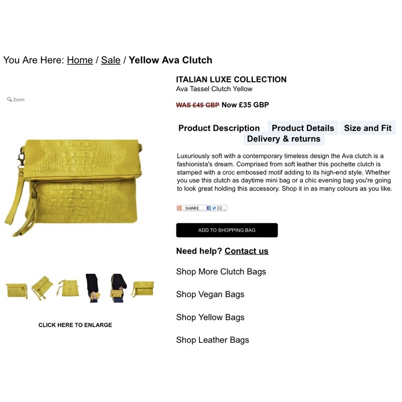 Túi da thật hiệu ITALY