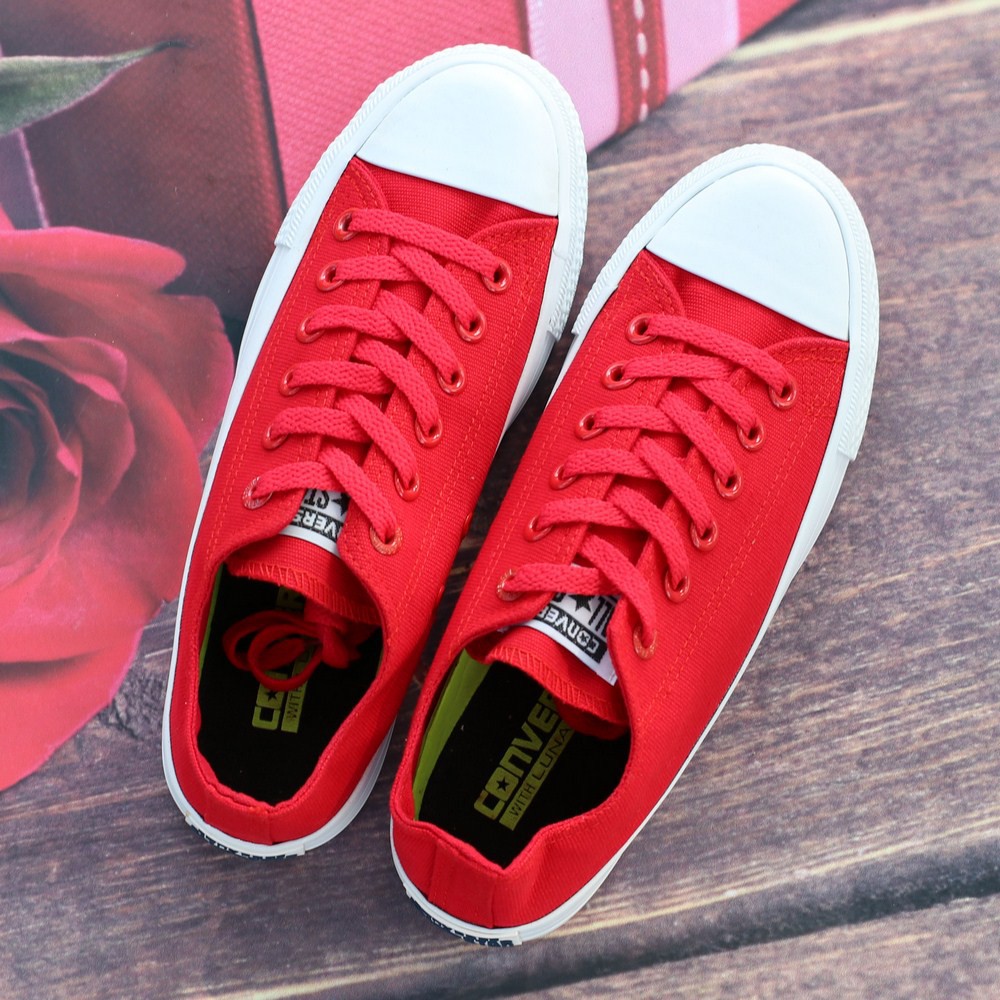 Giày Chuck II Nam Đỏ Tươi Cổ Thấp