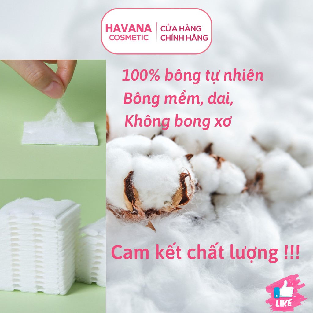 Bông tẩy trang cotton pad 3 lớp gói 222 miếng FM