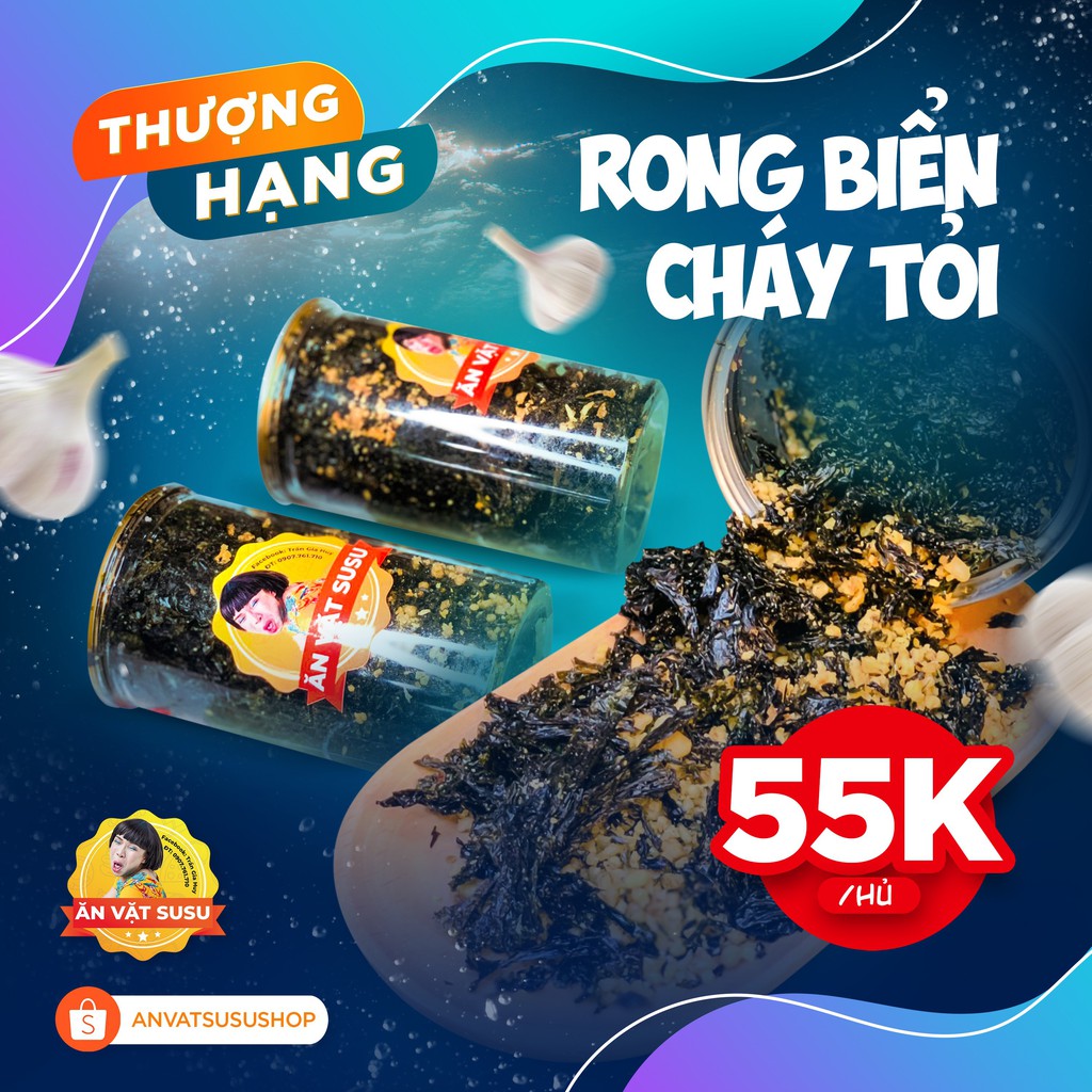 Rong Biển Cháy Tỏi Ăn Liền 150g