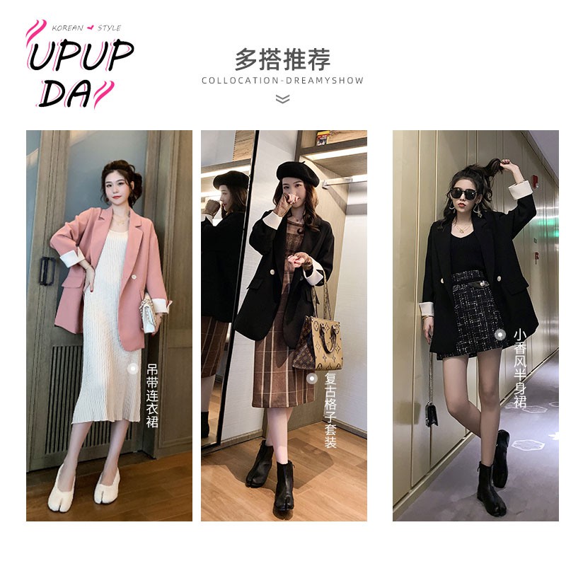 Áo Khoác Blazer Thời Trang Thanh Lịch Cho Nữ👗👗Áo Khoác Nữ Kiểu Dáng Trẻ Trung Năng Động📣📣Áo Khoác Vest Dáng Rộng Phối Hai Hàng Nút Thời Trang Xuân Thu Hàn Quốc Cho Nữ | BigBuy360 - bigbuy360.vn