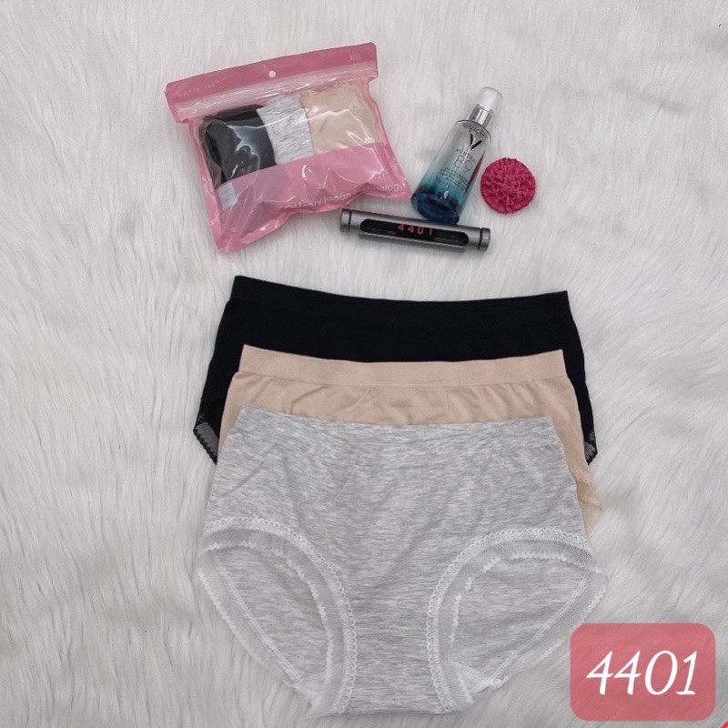 Quần lót nữ in cạp cao cấp kháng khuẩn dệt ống sợi cotton thương hiệu OHenry