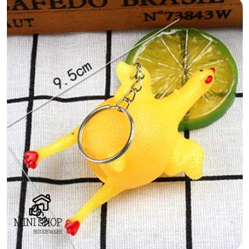 (Xả Xì Trét) Gà Đẻ Trứng Thú Vị - Bóp Tay Kiêm Móc Khóa