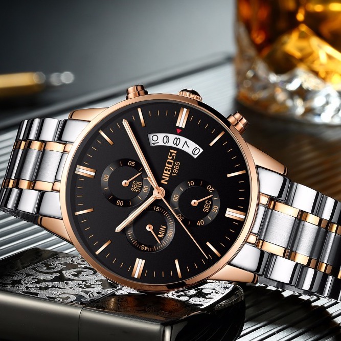 [CHÍNH HÃNG] Đồng hồ nam NIBOSI 1985