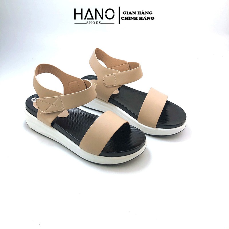 Sandal Đế Xuồng Siêu Nhẹ 3phân/3cm thời trang Da Cao Cấp chuẩn xịn VNXK - HANO 1217