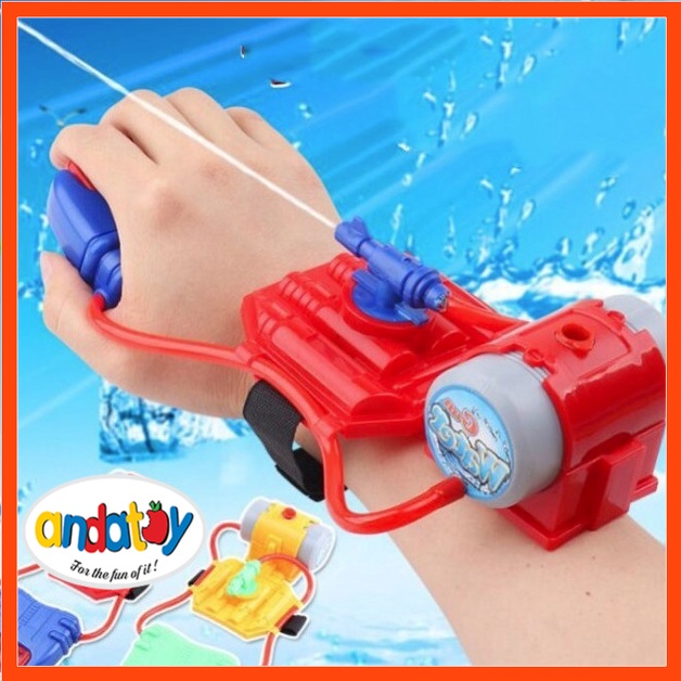 Súng nước đồ chơi đeo tay súng phun nước kiểu máy bắn tơ người nhện đeo tay siêu anh hùng ANDATOY AD990