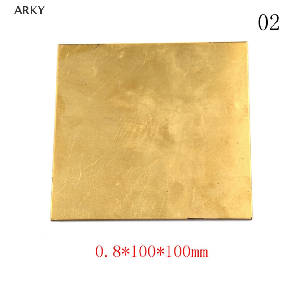 Tấm Lá Đồng Thau Mỏng 0.5mm / 0.8mm / 1mm / 2mm 100X100mm Tự Làm Thủ Công