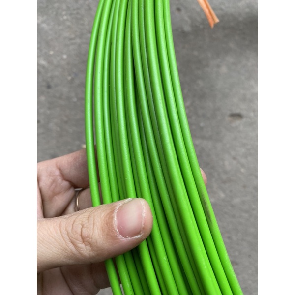 Dây thép bọc nhựa không rỉ màu xanh lá 4.5li