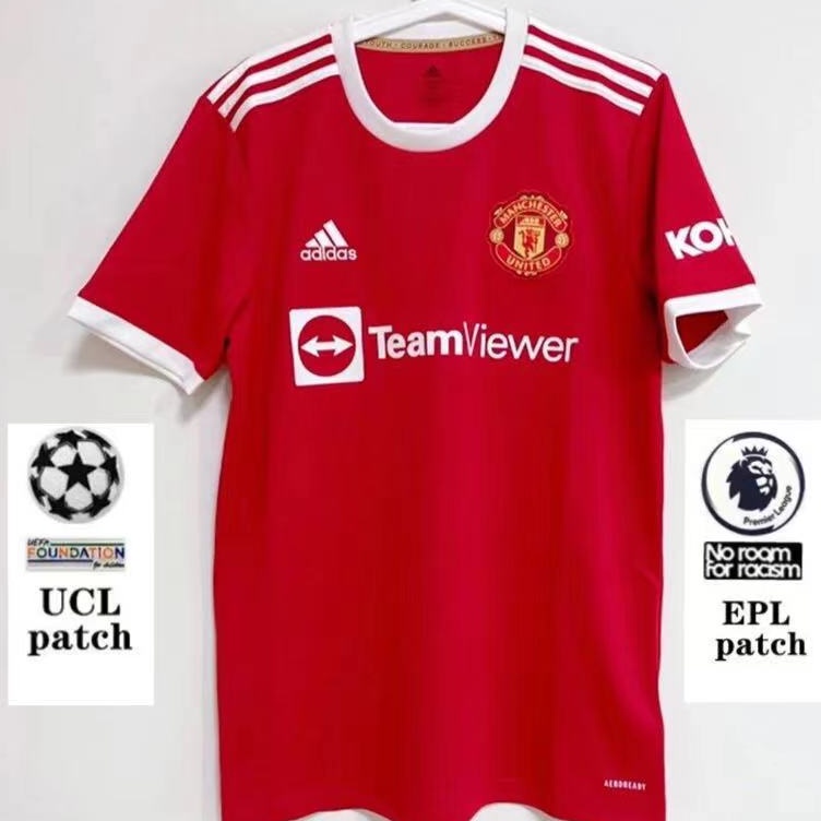 Áo Thun Bóng Đá Ngắn Tay Số 21-22 Manchester United Size s-5XL