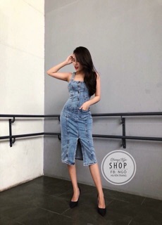 Đầm jean 2 dây sang chảnh